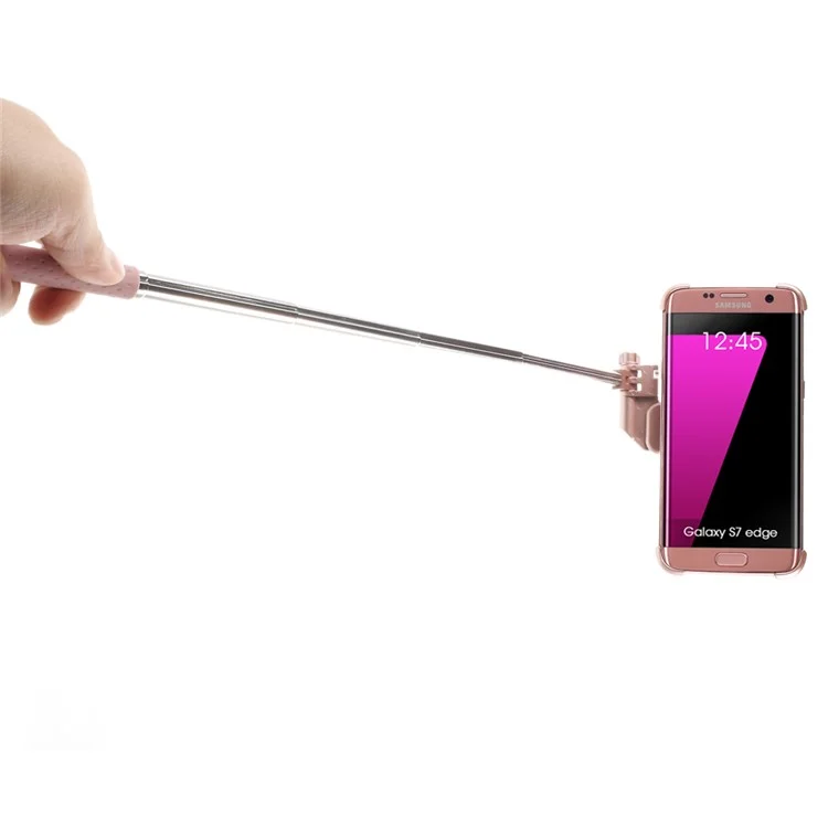 Bluetooth Selfie Stick Phone Case for Samsung Galaxy S7 edge G935 (PC + Metal) - Gold