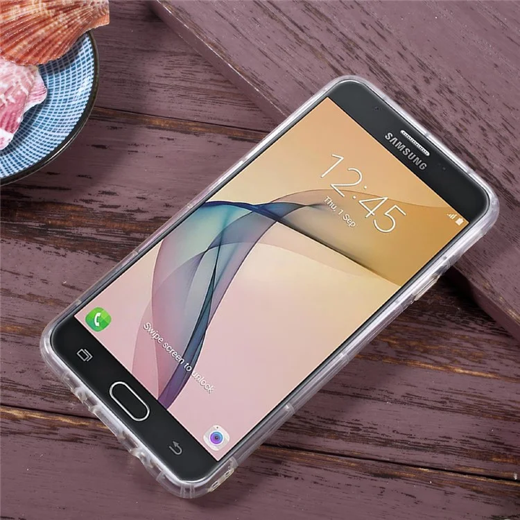 Drop-proof Clear TPU Mobile Phone Case for Samsung Galaxy J7 Prime/On7 2016