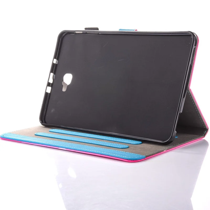 Per Samsung Galaxy Tab A 10.1 (2016) T580 T585 Custodia in pelle con slot per schede con motivo - Due gattini adorabili