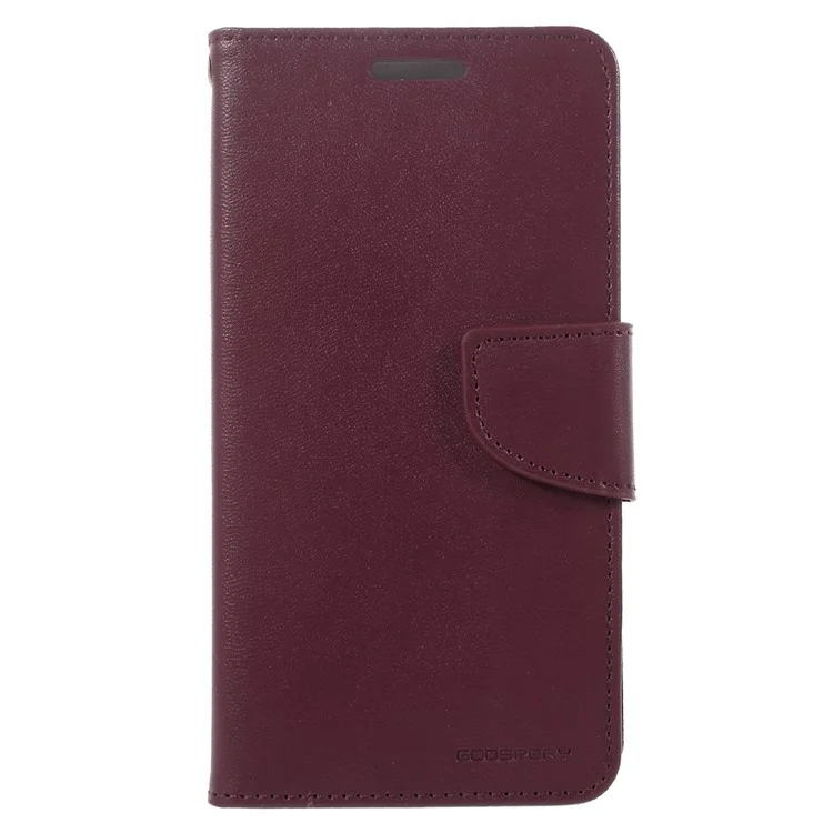 MERCURY GOOSPERY Bravo Diary Wallet Leather Mobile Case for Samsung Galaxy J2 Prime / Prime (2016) - Wine Red