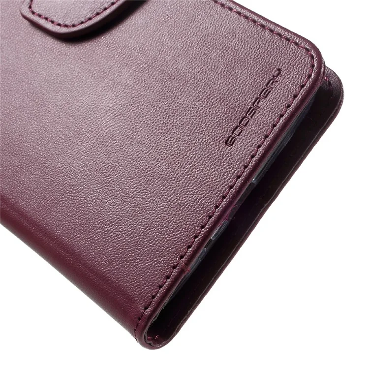 MERCURY GOOSPERY Bravo Diary Wallet Leather Mobile Case for Samsung Galaxy J2 Prime / Prime (2016) - Wine Red