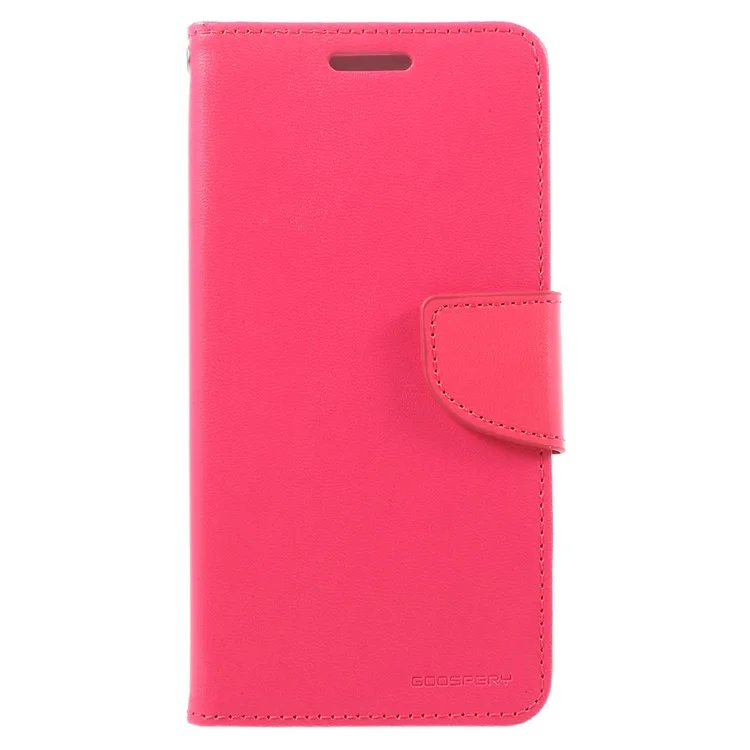 MERCURY GOOSPERY Bravo Diary Wallet Leather Phone Cover for Samsung Galaxy J2 Prime / Prime (2016) - Rose