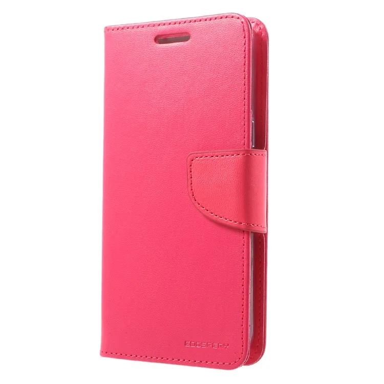 MERCURY GOOSPERY Bravo Diary Wallet Leather Phone Cover for Samsung Galaxy J2 Prime / Prime (2016) - Rose