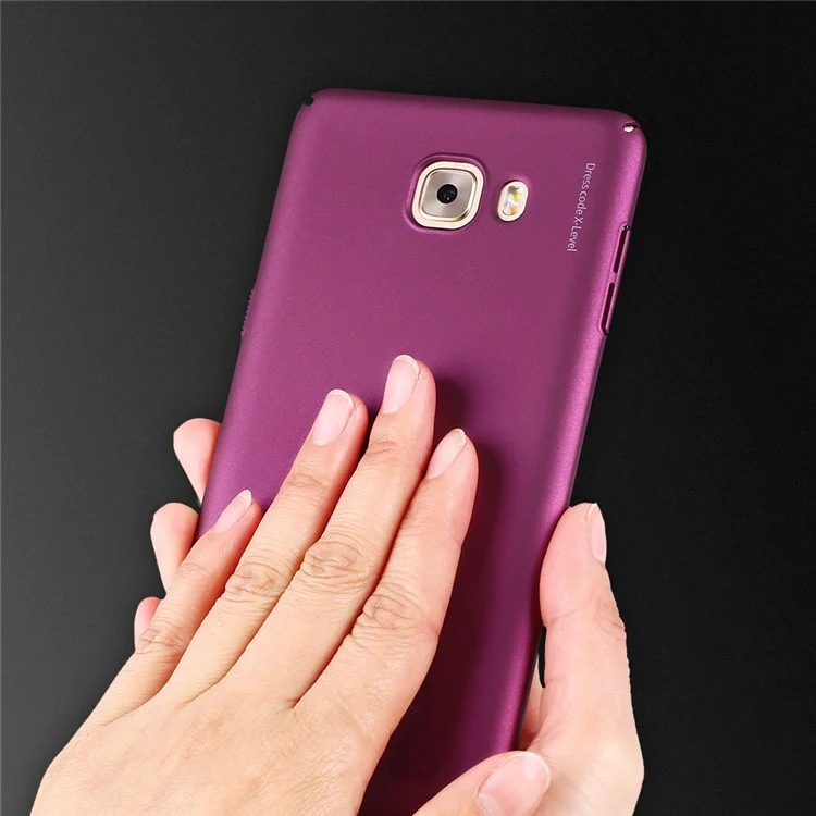 X-LEVEL Frosted PC Hard Mobile Phone Cover for Samsung Galaxy C9 Pro - Rose