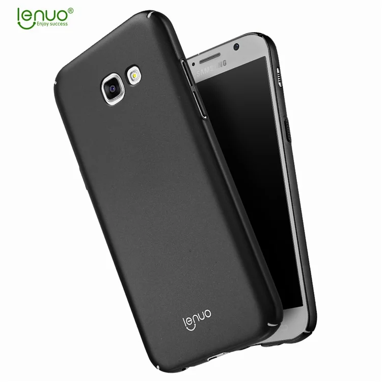 LENUO Leshield Series Silky Touch PC Hard Case for Samsung Galaxy A7 (2017) A720 - Black