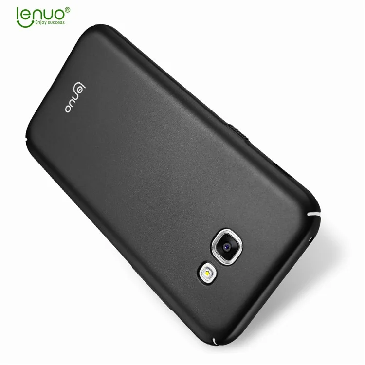 LENUO Leshield Series Silky Touch PC Hard Case for Samsung Galaxy A7 (2017) A720 - Black
