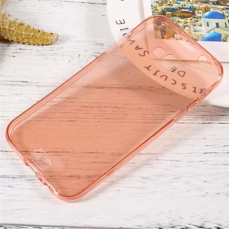 Touchable Clear TPU 2-in-1 Mobile Cover for Samsung Galaxy A5 (2017) - Rose Gold