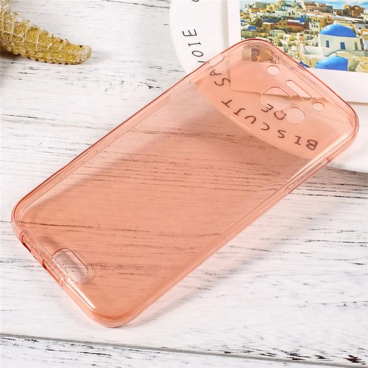 Touchable Clear TPU 2-in-1 Mobile Cover for Samsung Galaxy A5 (2017) - Rose Gold