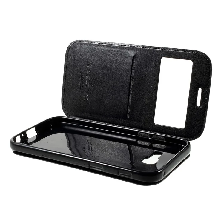 ROAR KOREA Noble Leather View Auto-absorbed Case for Samsung Galaxy A5 (2017) A520 - Black