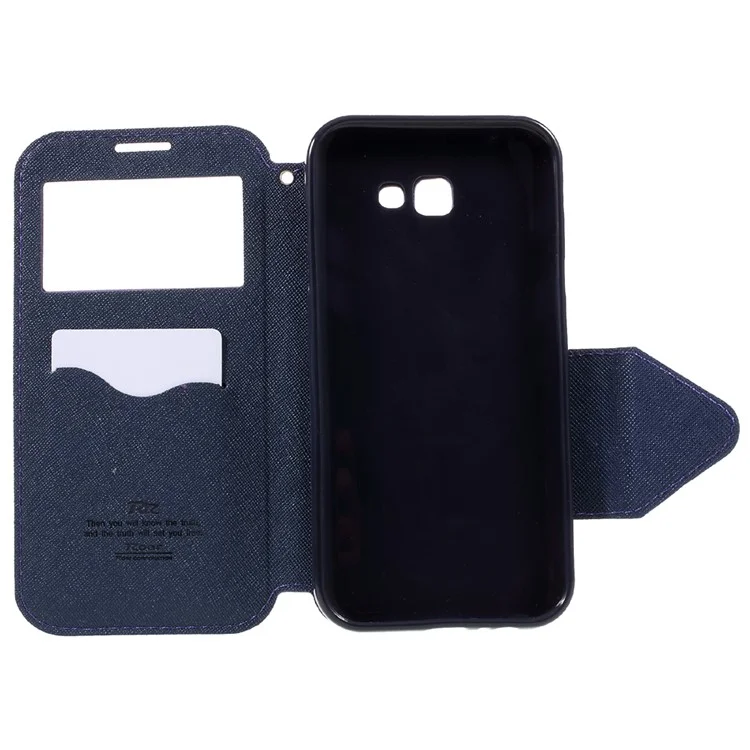 ROAR KOREA View Window Leather Case Accessory for Samsung Galaxy A3 (2017) - Purple