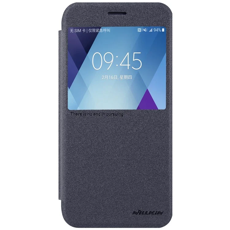 NILLKIN Sparkle Series View Window Leather Mobile Case for Samsung Galaxy A5 (2017) - Black