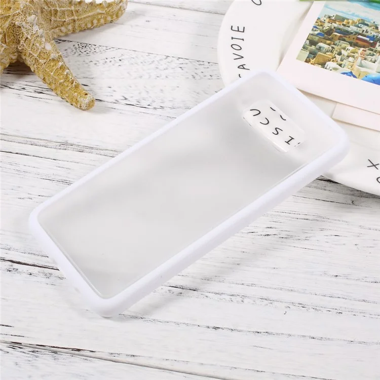 Anti-slip TPU Edge + Matte PC Hybrid Case for Samsung Galaxy S8 - White