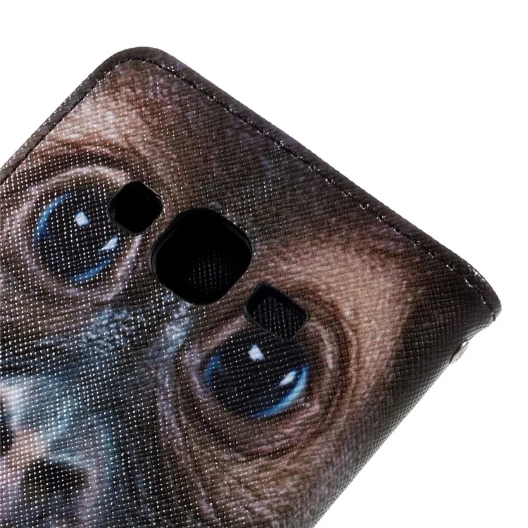 Patterned Flip Stand Leather Wallet Case for Samsung Galaxy J3 (2016) / J3 J320 - Monkey
