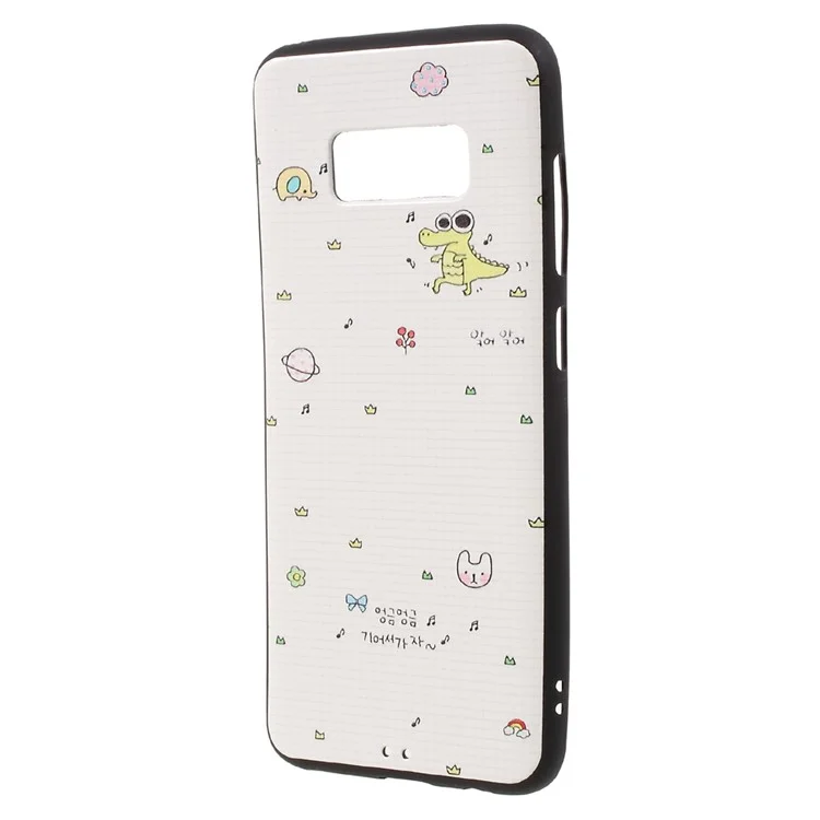 Embossed Pattern TPU Case for Samsung Galaxy S8 - Cartoon Animals