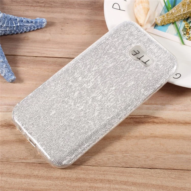 Glittery TPU + PC Hybrid Phone Case for Samsung Galaxy A5 (2017) SM-A520F - Silver