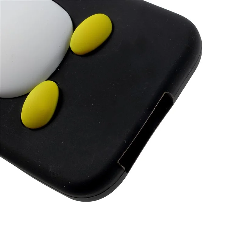 3D Penguin Soft Silicone Phone Case for Samsung Galaxy A5 (2017) A520- Black