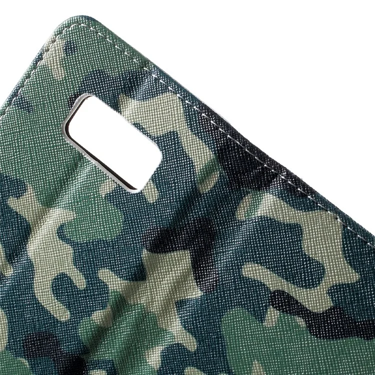 For Samsung Galaxy S8 Patterned Flip Stand Wallet Leather Case - Camouflage Pattern