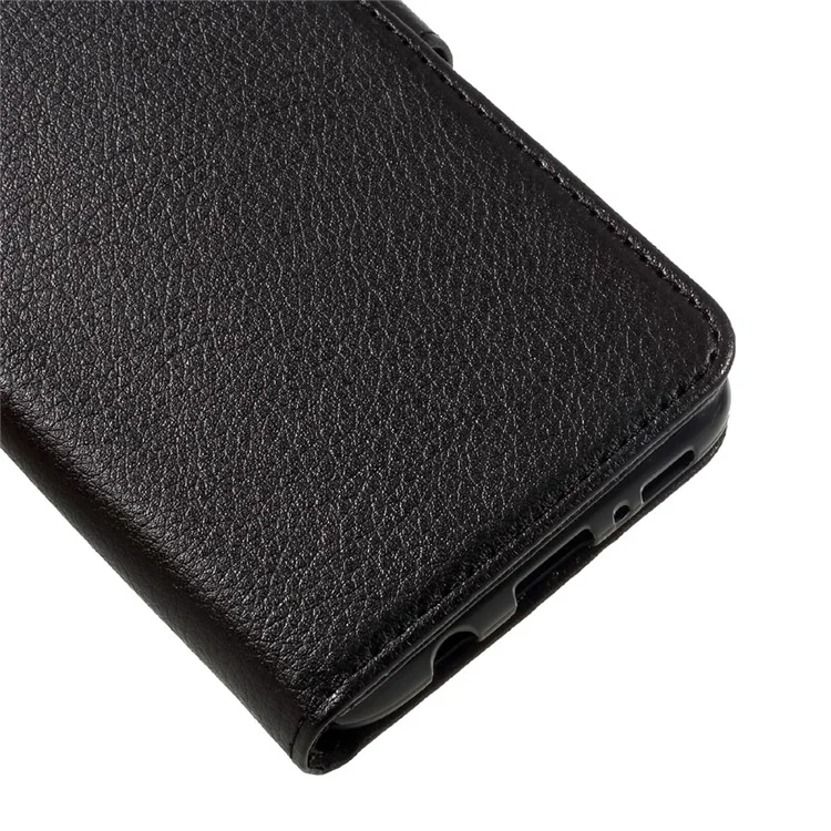 Litchi Texture Leather Wallet Phone Case for Samsung Galaxy S8 - Black