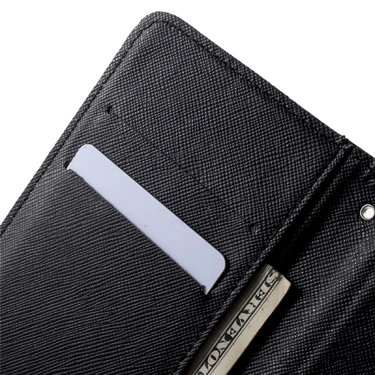 Patterned Leather Wallet Case with Strap for Samsung Galaxy J3 (2016) / J3 - Do Not Touch My Phone