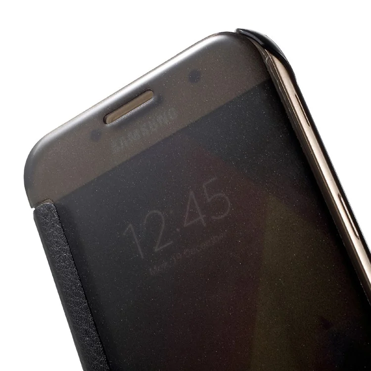 Invisible View Leather Phone Case for Samsung Galaxy A5 (2017) SM-A520F - Black