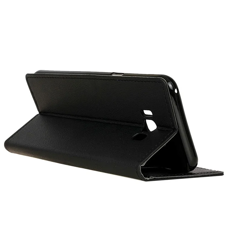 Wallet Leather Stand Case for Samsung Galaxy S8 Plus - Black