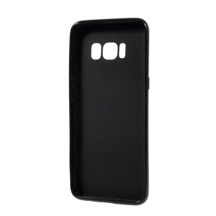 For Samsung Galaxy S8 Solid Color Glossy TPU Case Phone Cover - Black