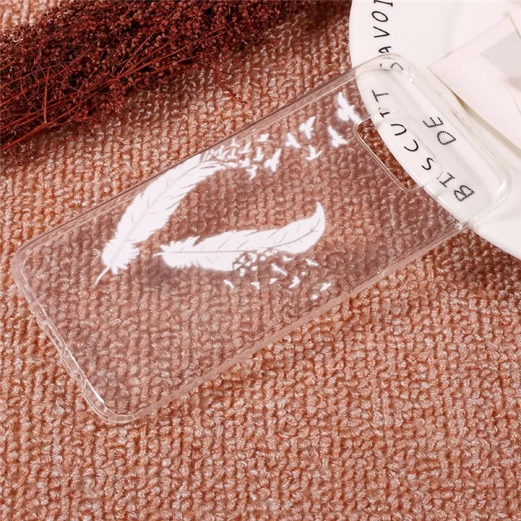 Embossed Soft TPU Back Case for Samsung Galaxy S8 - Feathers