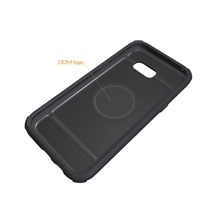 Metal Ring Holder Kickstand PC + TPU Hybrid Case for Samsung Galaxy A5 (2017) A520 - Black