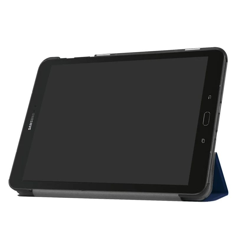 Tri-fold Leather Stand Tablet Cover for Samsung Galaxy Tab S3 9.7-inch T820 - Dark Blue