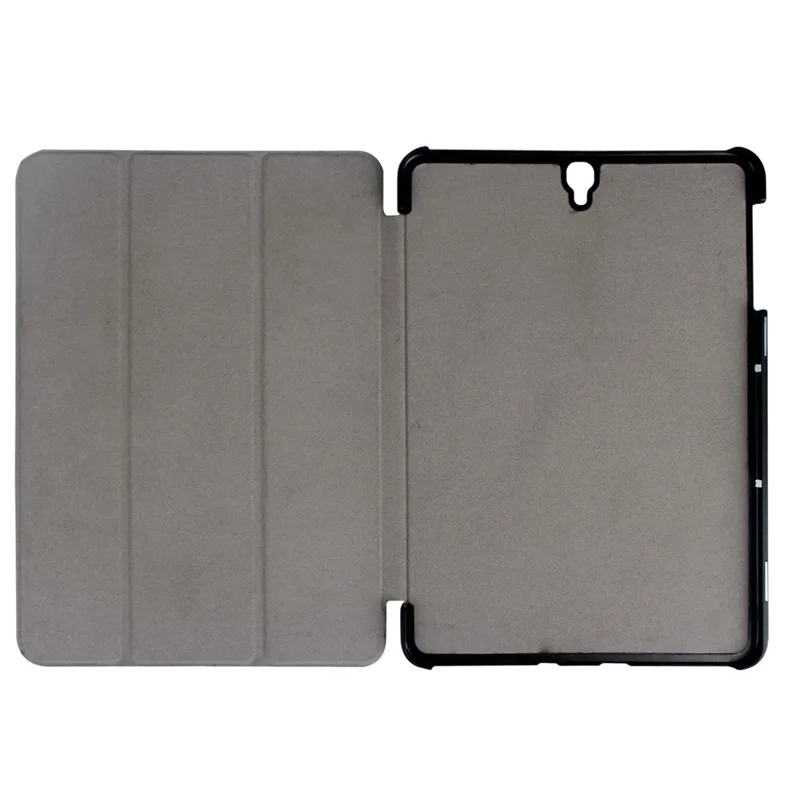 Tri-fold Leather Stand Tablet Cover for Samsung Galaxy Tab S3 9.7-inch T820 - Dark Blue