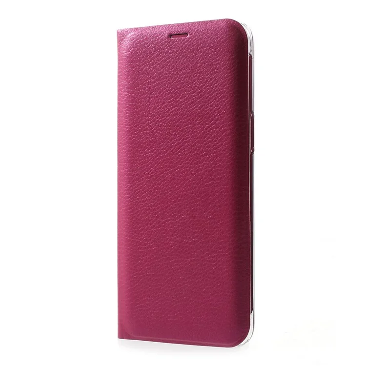 Card Holder Flip Leather Case Phone Accessory for Samsung Galaxy S8 Plus G955 - Rose