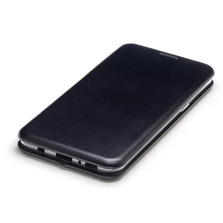 Magnetic Absorbed Sea Shell Style Leather Mobile Case for Samsung Galaxy S8 - Black