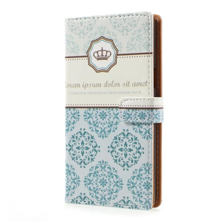 Pattern Printing Leather Wallet Case with Stand for Samsung Galaxy J3 Pro - Damask Flower