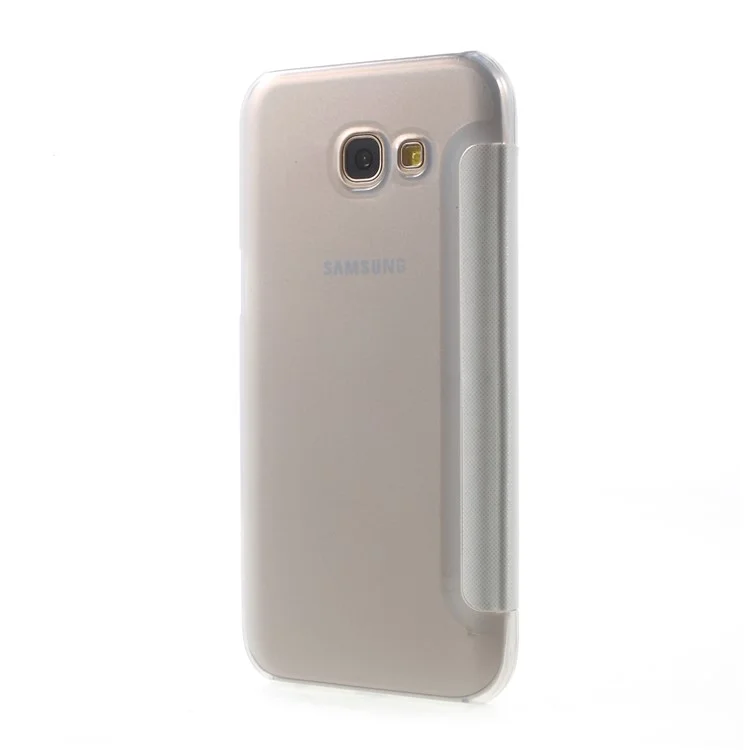 View Window Flip Leather Case Accessory for Samsung Galaxy A5 (2017) A520 - White