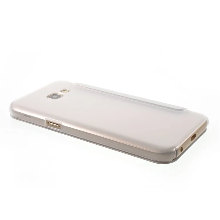 View Window Flip Leather Case Accessory for Samsung Galaxy A5 (2017) A520 - White