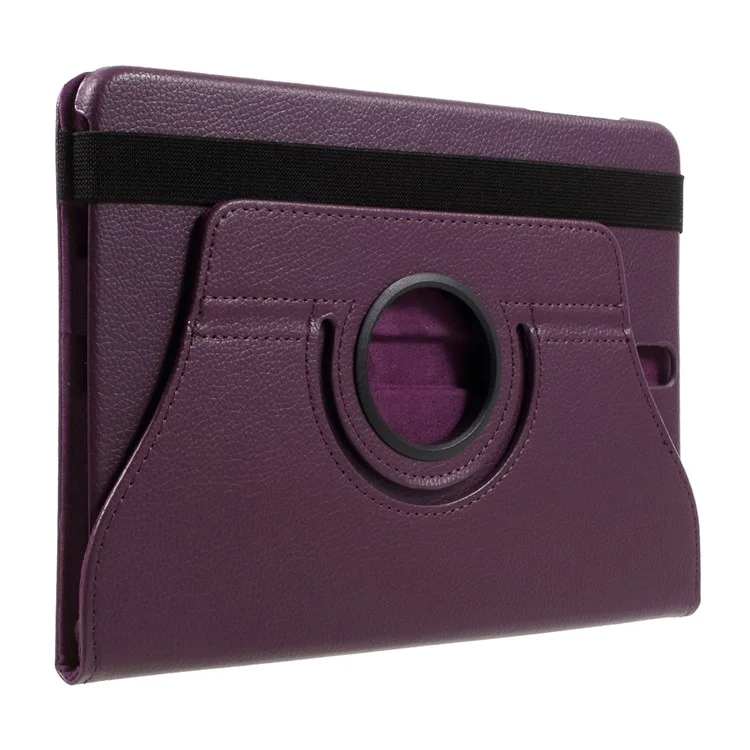 Para Samsung Galaxy Tab S3 9.7 "Textura De Litchi Textura Textura De 360 ​​graus Capa De Couro Rotary Stand - Roxo