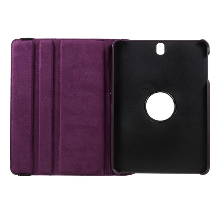 Para Samsung Galaxy Tab S3 9.7 "Textura De Litchi Textura Textura De 360 ​​graus Capa De Couro Rotary Stand - Roxo