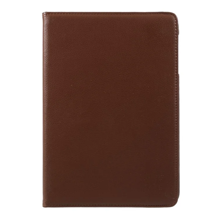 For Samsung Galaxy Tab S3 9.7" T820 Litchi Texture Rotary Stand Leather Case Cover - Brown