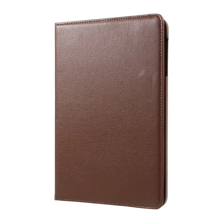 For Samsung Galaxy Tab S3 9.7" T820 Litchi Texture Rotary Stand Leather Case Cover - Brown