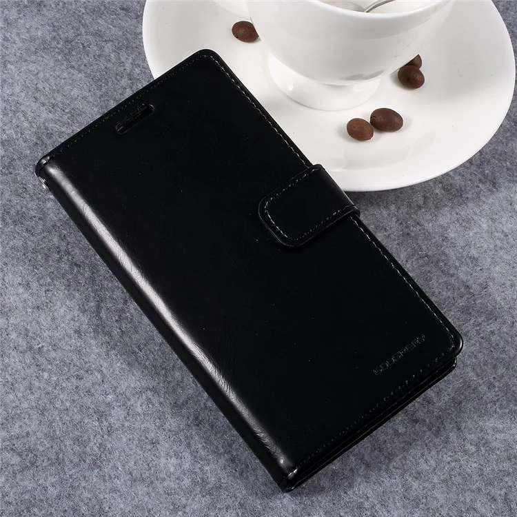 MERCURY GOOSPERY Blue Moon Leather Wallet Case for Samsung Galaxy A5 (2017) - Black