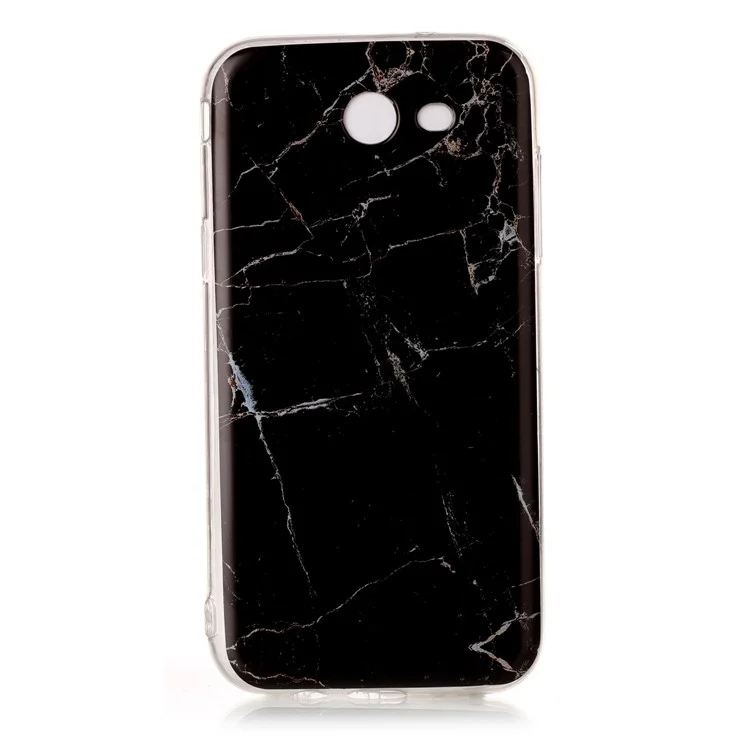 Marble Pattern IMD Soft TPU Case for Samsung Galaxy J3 Emerge - Black