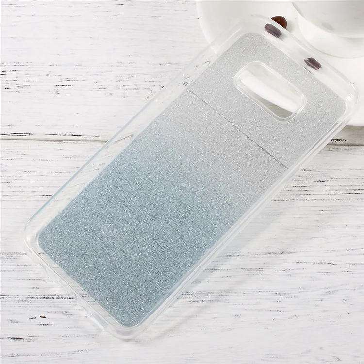 Glittery Powder TPU Gradient Shell for Samsung Galaxy S8 SM-G950 - Blue