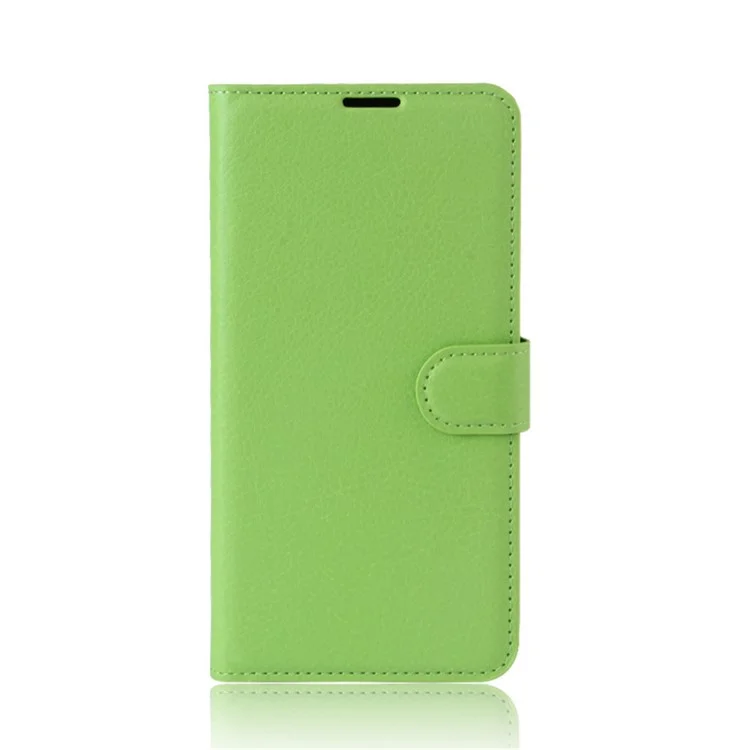 Litchi Skin Wallet Folio de Cuero Para Samsung Galaxy Xcover 4s / Xcover 4 G390F - Verde