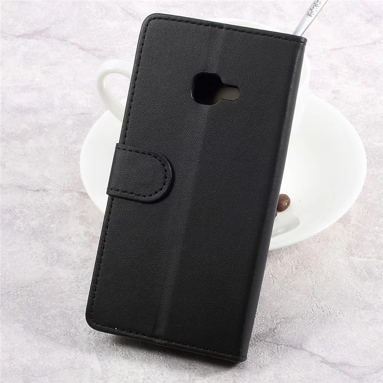 PU Leather Wallet Cell Phone Case for Samsung Galaxy Xcover 4 SM-G390F - Black
