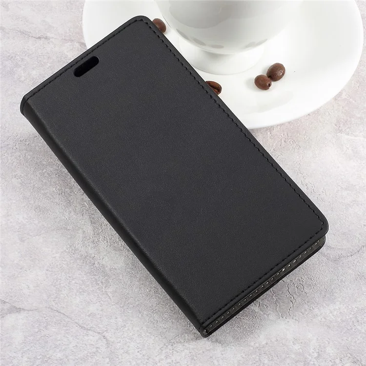 PU Leather Wallet Cell Phone Case for Samsung Galaxy Xcover 4 SM-G390F - Black