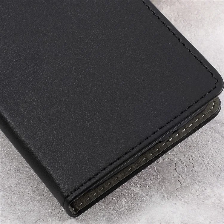 PU Leather Wallet Cell Phone Case for Samsung Galaxy Xcover 4 SM-G390F - Black