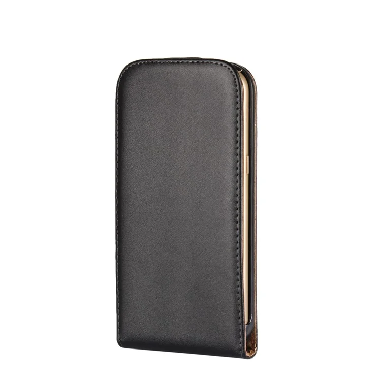 Split Leather Vertical Flip Cover Case for Samsung Galaxy A5 (2017) SM-A520F - Black