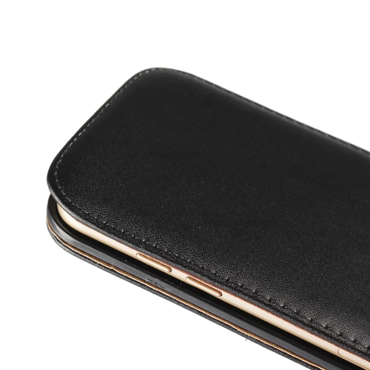 Split Leather Vertical Flip Cover Case for Samsung Galaxy A5 (2017) SM-A520F - Black