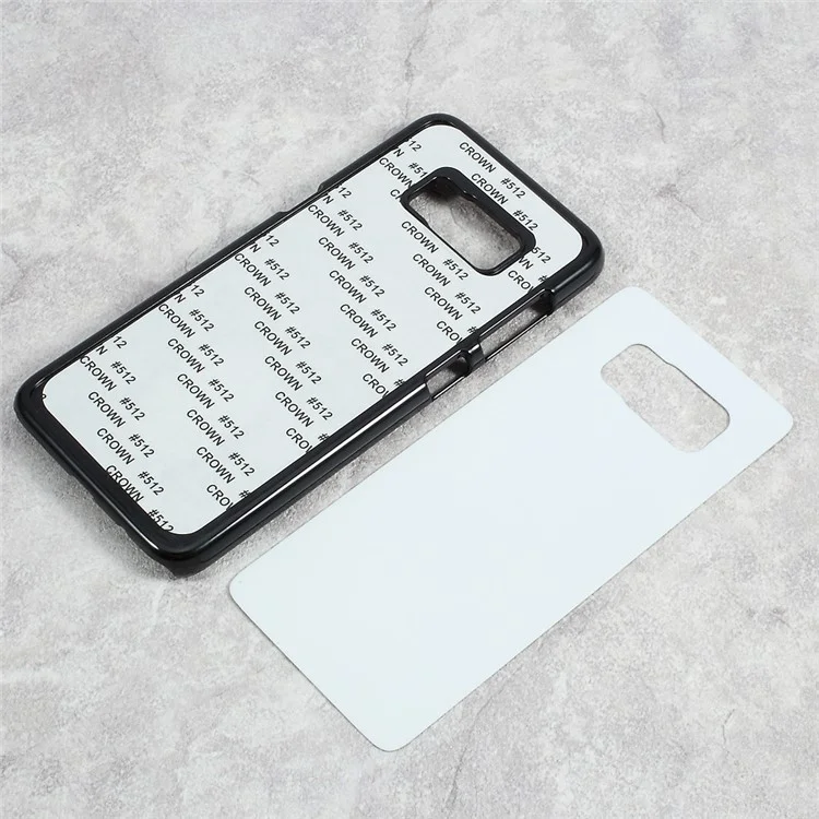 10 Pcs/Set Aluminum Sheet + Hard PC Case for Samsung Galaxy S8 SM-G950 Heat Transfer Printing Machine - Black