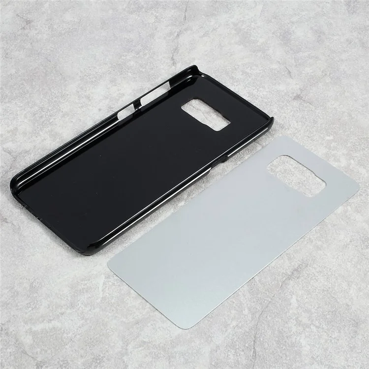 10 Pcs/Set Aluminum Sheet + Hard PC Case for Samsung Galaxy S8 SM-G950 Heat Transfer Printing Machine - Black